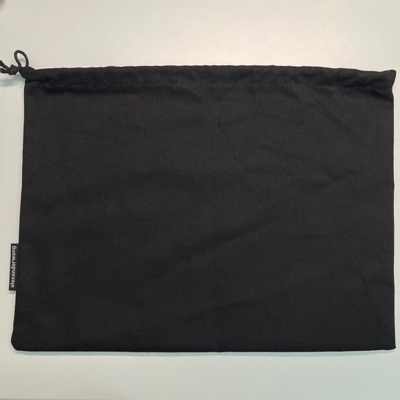 Alexander Wang black Dust Bag Draw String Dustbag Cotton Black 34.5/26.5cm - Picture 1 of 6